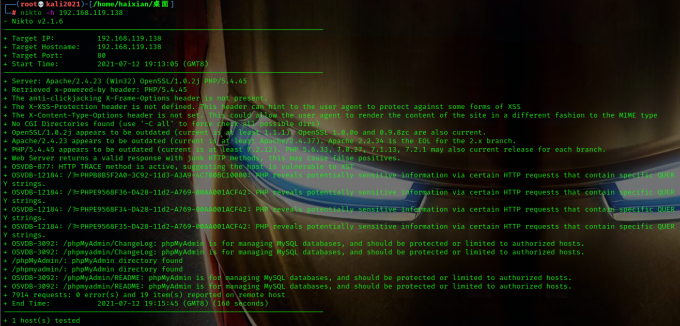 Vulnstack(一)writeup - 作者:secur1ty Vulnstack(一)writeup - 作者:secur1ty