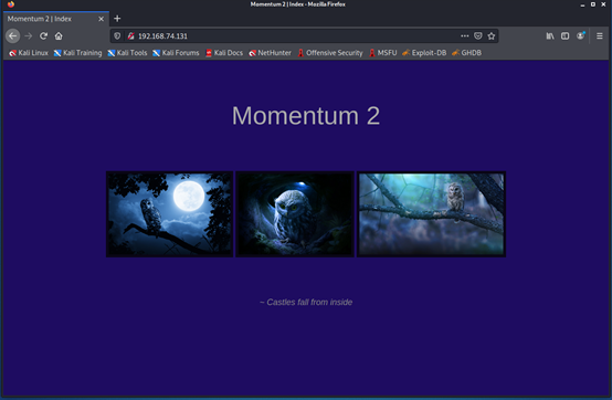 渗透测试实战-vulnhub靶机 momentum-2 - 作者:littlefresh 渗透测试实战-vulnhub靶机 momentum-2 - 作者:littlefresh