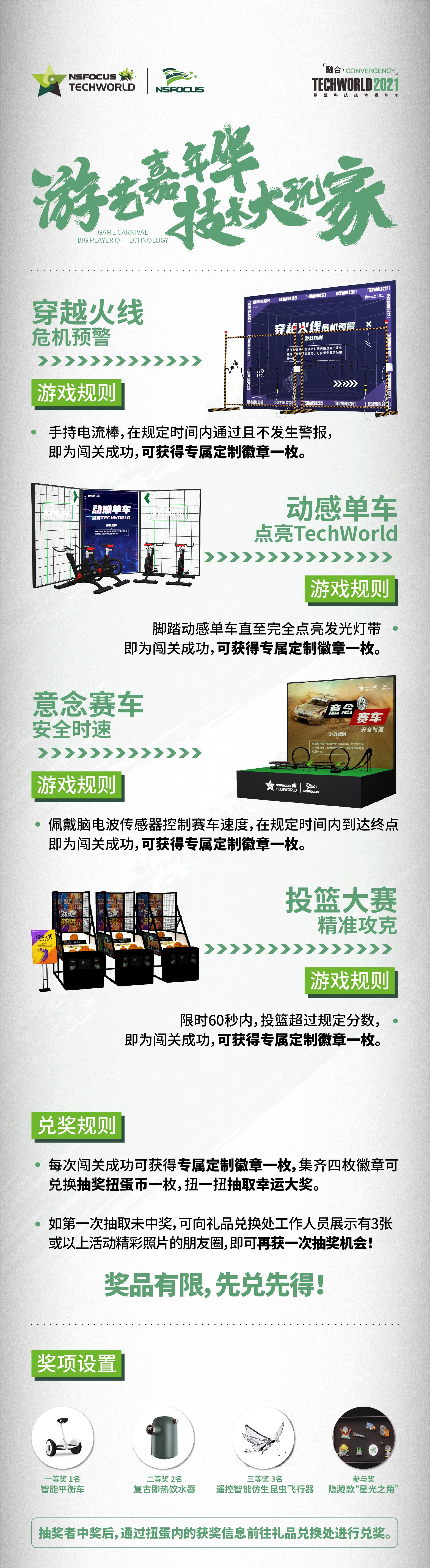 玩转技术娱乐新模式｜带你提前打卡TechWorld2021游艺嘉年华 - 作者:绿盟科技-安全小百科