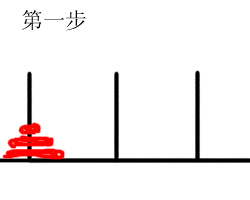 汉诺塔 - 三个盘子