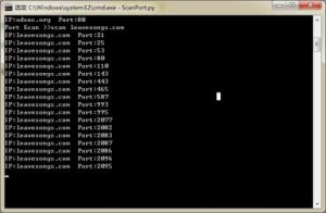 Python多线程端口扫描工具-安全小百科